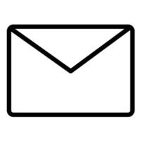 Mail Icon in Line Style vector