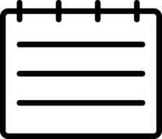 Calendar Icon in Line Style vector
