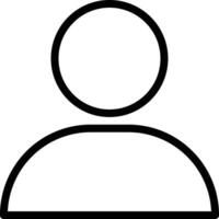 usuario icono en línea estilo vector