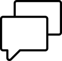 Chat Icon in Line Style vector