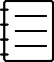 Note Icon in Line Style vector