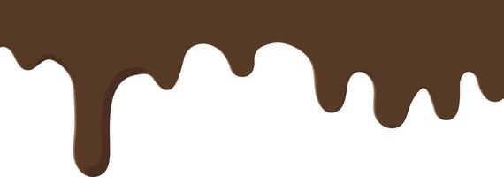 Hot Chocolate Drops Banner. A mesmerizing visual of melted chocolate dripping down, a tantalizing display of sweet indulgence. The drips create an inviting texture,adding a touch of playful creativity vector