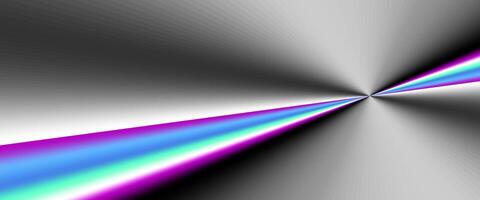 Shimmering metal texture with a smooth rainbow gradient, blending bold colors for a futuristic and eye-catching effect vector