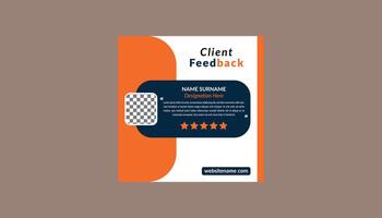 Modern Client Testimonial Design. Innovative Layout Display for Promotional Campaign. vector