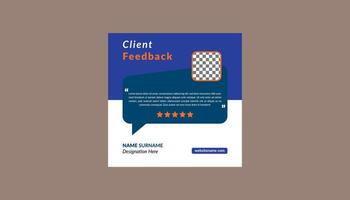 Modern Client Testimonial Design. Dynamic Layout Display for Promotional Campaign. vector