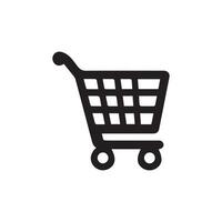 Shopping cart icon style, symbolizing services illustration design. vector