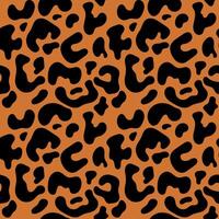 Seamless pattern. Leopard print. Fur of a predatory animal. Background design. Repeating print for fabric, wrapping paper, textile, wallpaper vector
