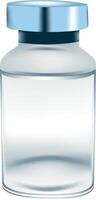 A glass jar with a lid on a white background vector