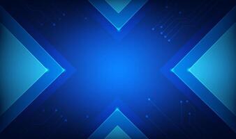 Futuristic style Abstract horizontal illustrations blue geometry technology background vector