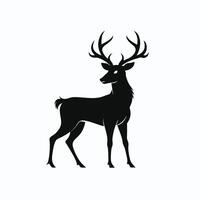 create a the deer sihouette design vector