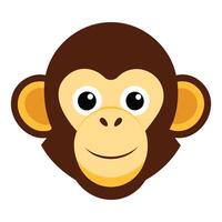 Bold and Modern Monkey Mascot Illustration vector