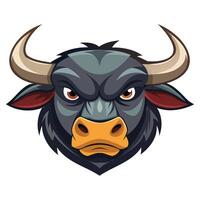 Bold Ox Head Design vector