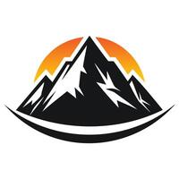 Hand-Drawn Mountain Range Art vector