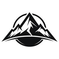 Sunset Over Mountains Scene vector