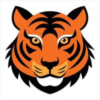 Angry Tiger Mascot Emblem in Format vector