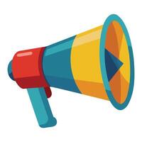 Dynamic Megaphone Graphic vector