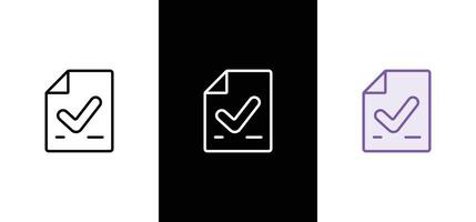 Paper documents icons. Verified Application Form illustration vector