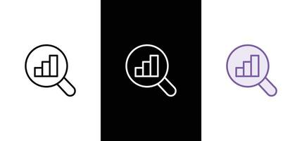 Data analysis icon set. profit graph illustration sign collection. data science symbol or logo. vector