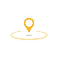 location map pointer icon, place pin marker sign - red gps map pointers in flat style, destination symbols. location pin line icon, Navigation sign vector
