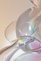 Abstract glass abstract background 3d illustration photo