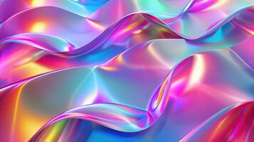 Abstract shiny waves background photo
