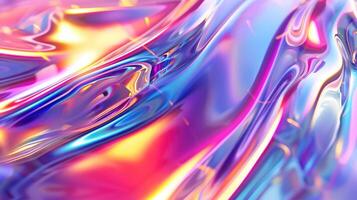 Abstract liquid background with colorful swirls photo