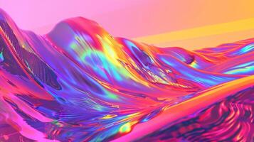 A colorful abstract image of a wave photo