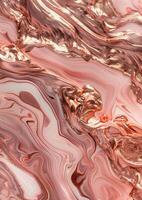 A close up of a pink and white marble surface photo