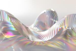 Abstract wave of light, 3d rendering, abstract background photo