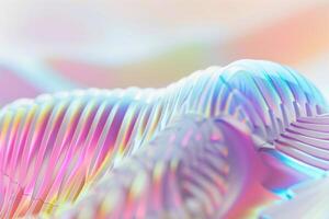 Abstract holographic background with colorful waves photo