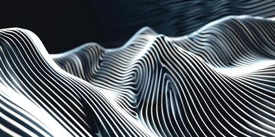 Abstract wave background with lines and curves photo