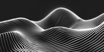 Abstract wave background with lines and curves photo