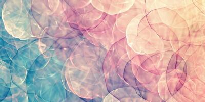 Abstract background with circles and bubbles photo