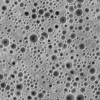 The surface of the moon is covered with bubbles photo