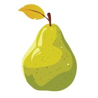 Freshly drawn pear digital creation. vector