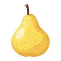 Minimalistic elegant digital pear vector