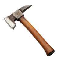 Rustic Vintage Wood Axe Tool on transparent background. png