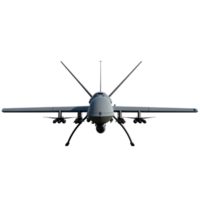 Military Drone Armed for Action on transparent background. png