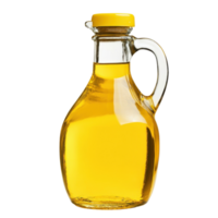 Yellow Liquid Container with Handle on transparent background. png