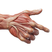 Hand Pointing Intricate Detail on transparent background. png