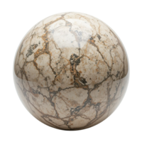 A spherical marble object with intricate veining patterns png