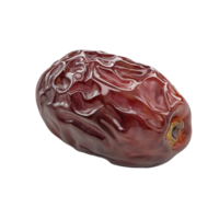 A single brown date fruit displayed isolated on transparent background. png