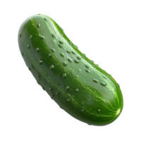 A single green cucumber with many small bumpy protuberances is shown png