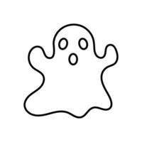 black Ghost Icon design vector