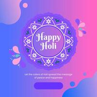 happy holi design with colorful background vector