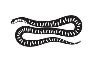 Elegant Snake Silhouettes for Logos, Stickers, and Digital Print Design vector