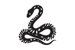 Snake Silhouettes for Logos, Stickers, and Digital Print Design vector