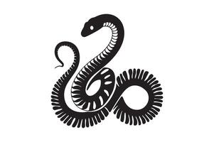 Abstract Snake Silhouettes Illustration for Logos, Stickers, and Digital Print Design vector