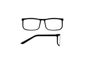 Classic eyeglass frames isolated on white background with a timeless design vector