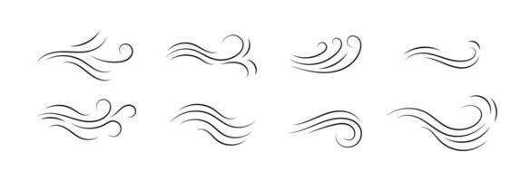 Elegant wave and swirl design elements for creative projects and decorations vector
